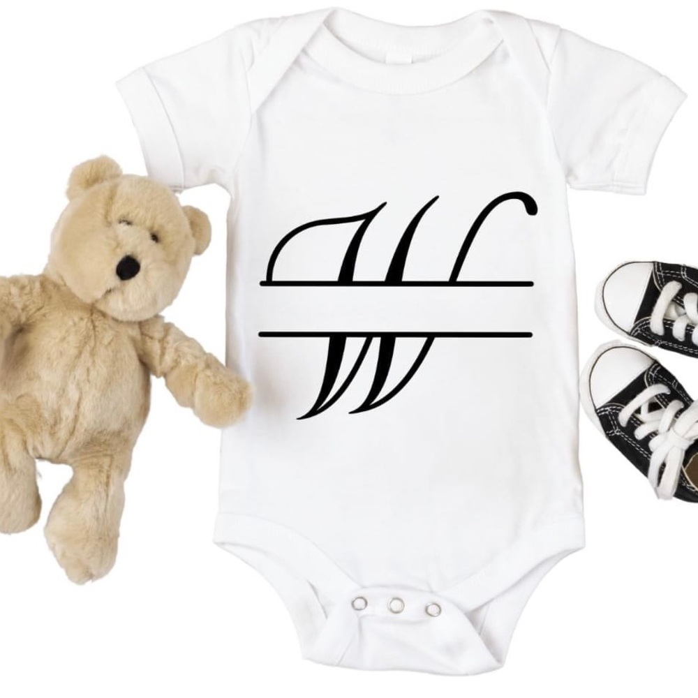Monogram onesie